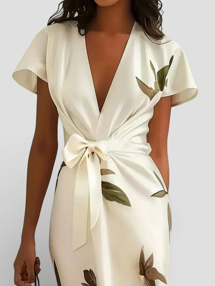 Valeria™ | Vestido cruzado floral elegante