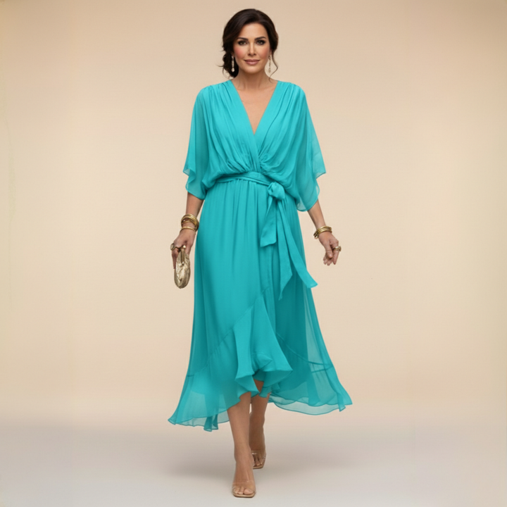 Elena™ | Vestido elegante de chiffon