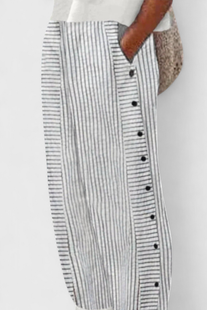 Jimena™ | Pantalones Cortos de Verano a Rayas