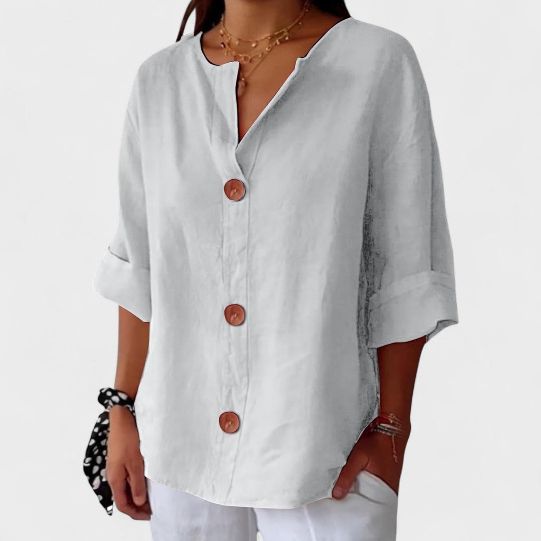 Carmen™ | Blusa Casual de Lino