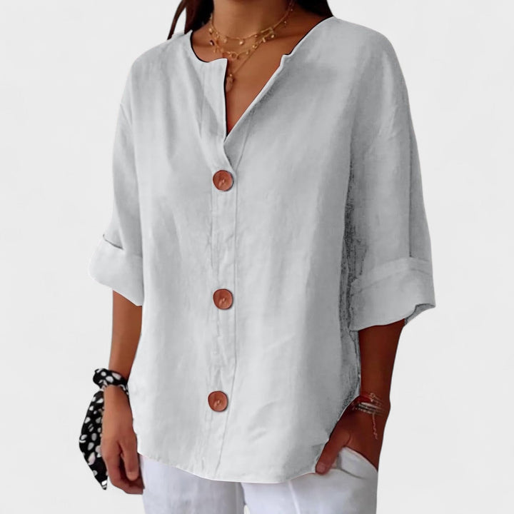 Carmen™ | Blusa Casual de Lino