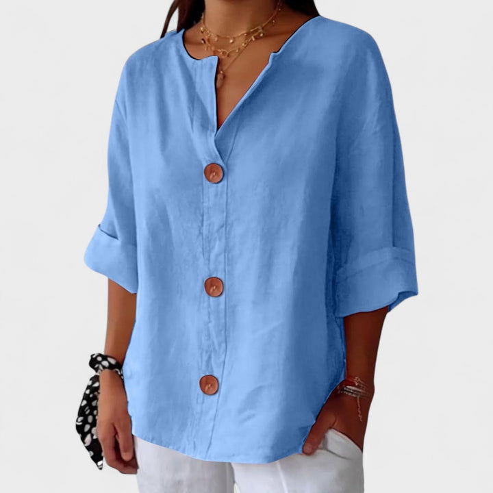 Carmen™ | Blusa Casual de Lino