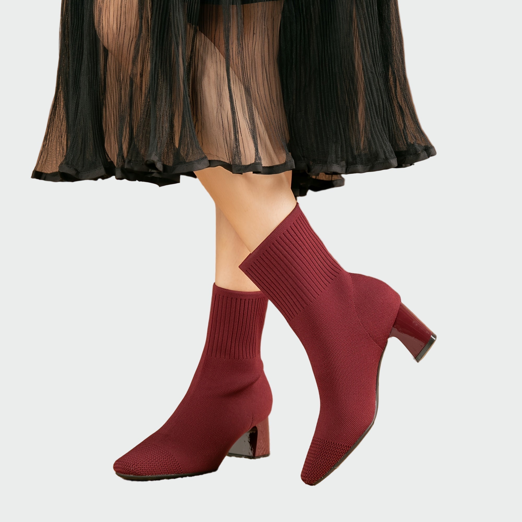 Camila™ | Botas Ortopédicas de Punto en Beige Suave