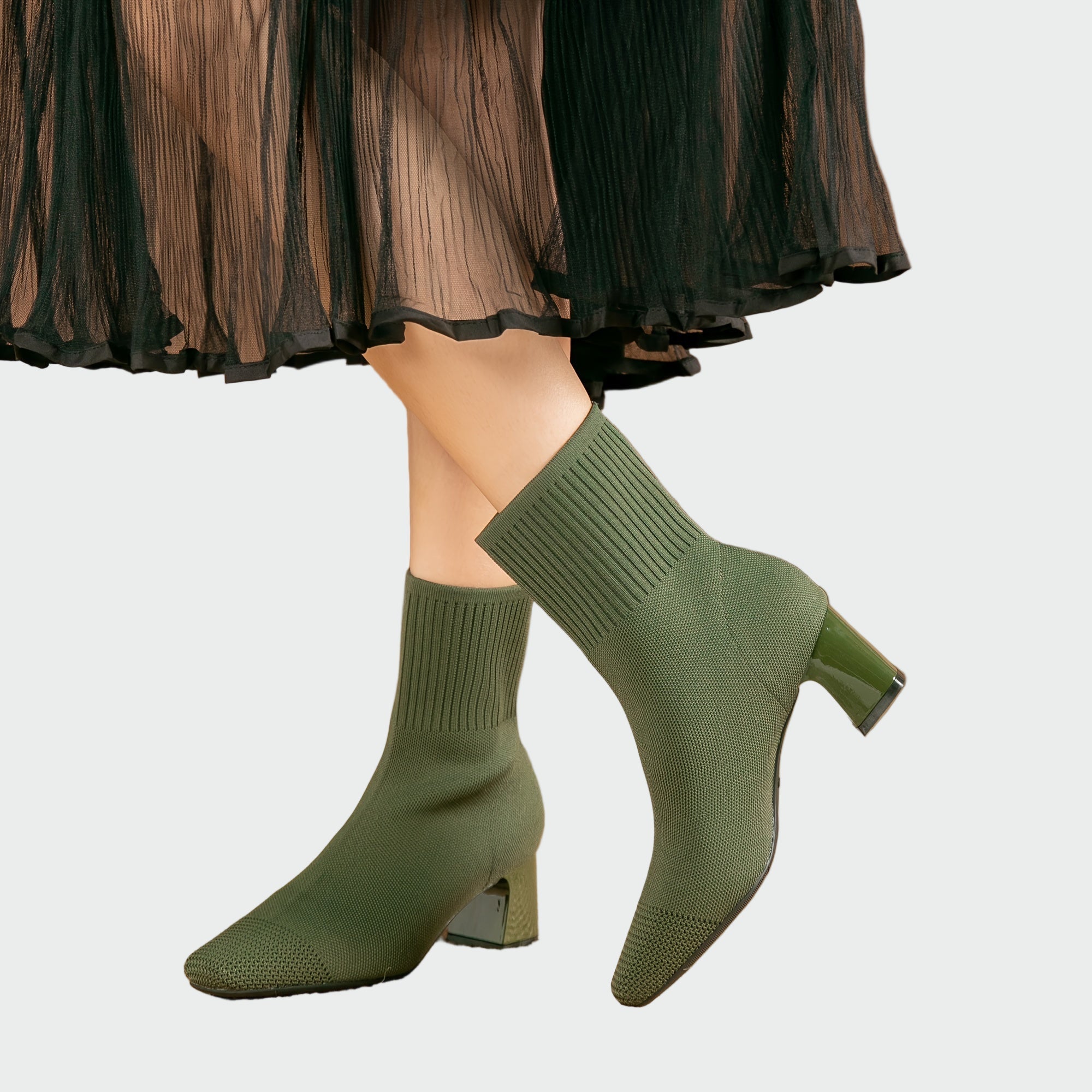 Camila™ | Botas Ortopédicas de Punto en Beige Suave