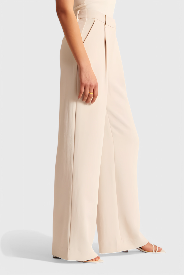 Gabriela™ | Pantalones Tailored de Pierna Ancha