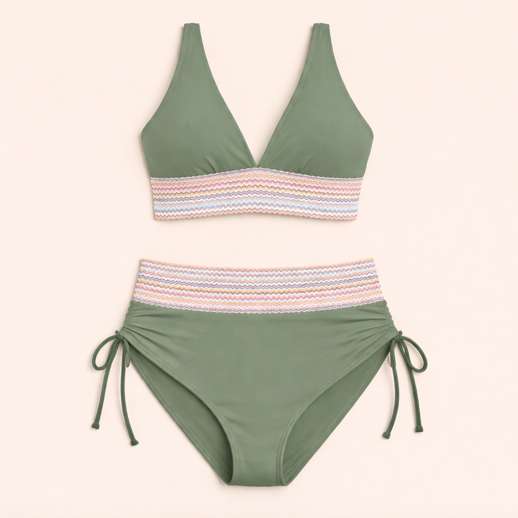 Nerina™ | Bikini elegante de talle alto
