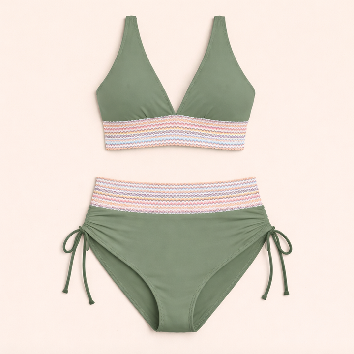 Nerina™ | Bikini elegante de talle alto