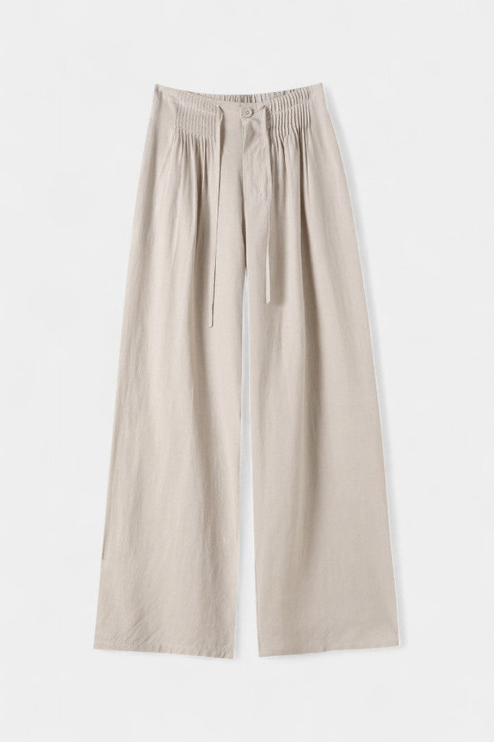 Mónica™ | Pantalones de Cintura Alta y Pierna Ancha