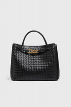 Mariela™ | Bolsa Diaria Tejida e Índigo