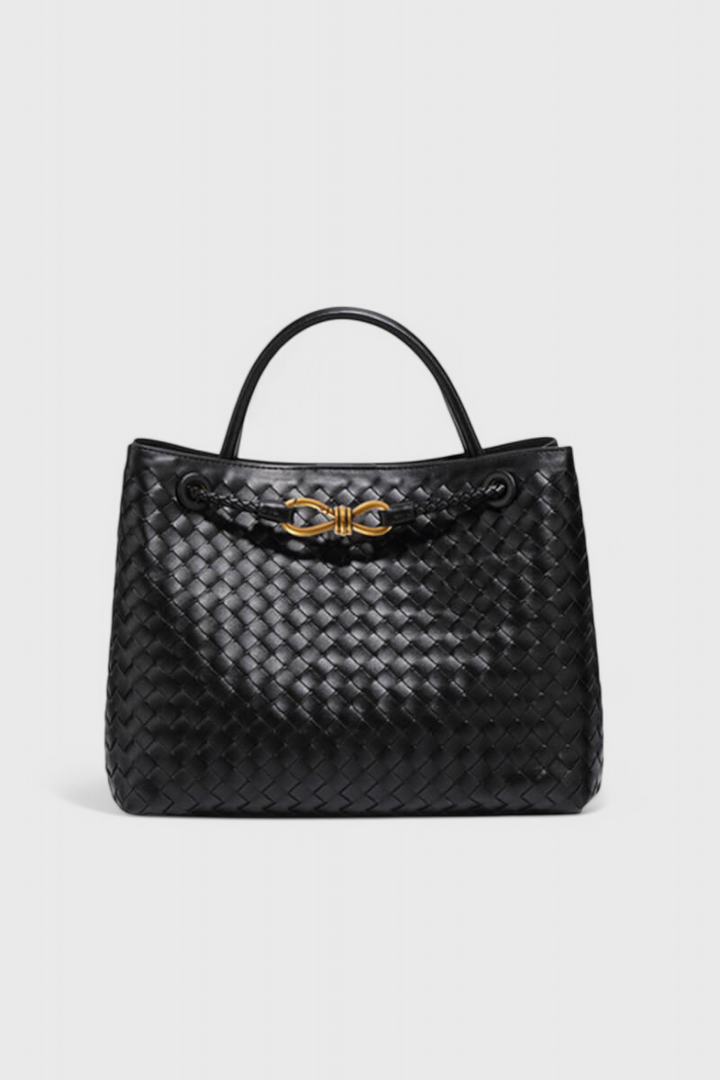 Mariela™ | Bolsa Diaria Tejida en Índigo