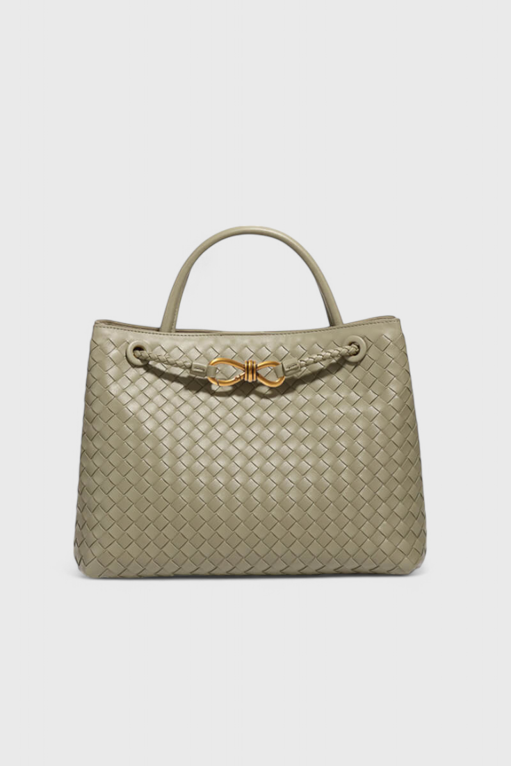 Mariela™ | Bolsa Diaria Tejida e Índigo