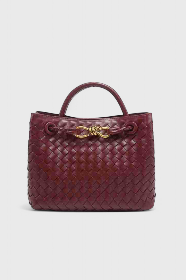 Mariela™ | Bolsa Diaria Tejida e Índigo