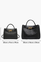 Mariela™ | Bolsa Diaria Tejida e Índigo