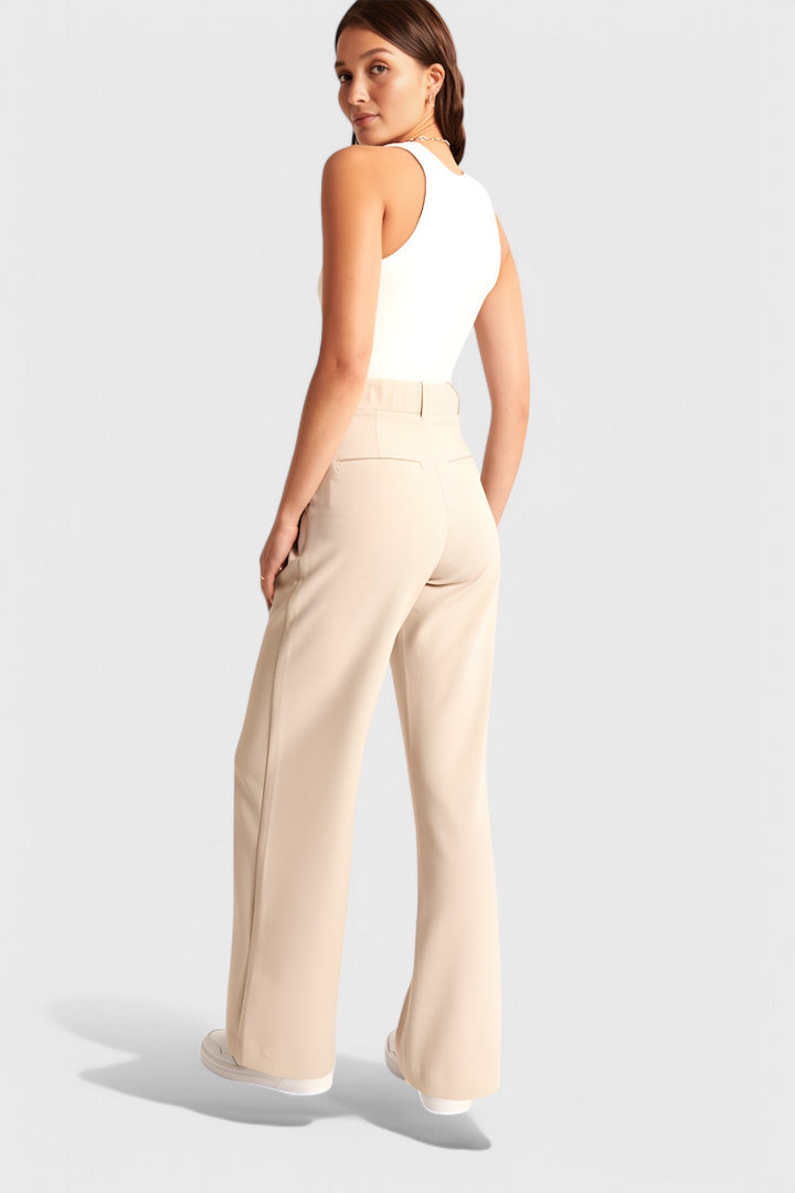 Gabriela™ | Pantalones Tailored de Pierna Ancha