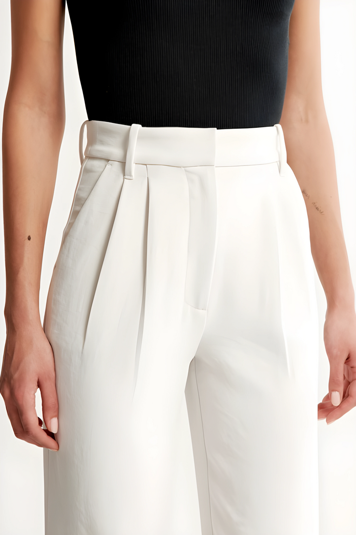 Gabriela™ | Pantalones Tailored de Pierna Ancha