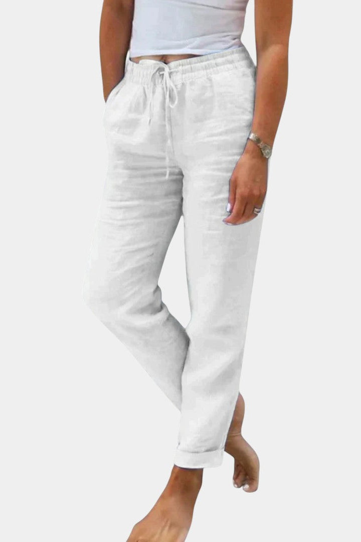 Adela™ | Pantalones de Lino Mezclado con Ajuste Relajado