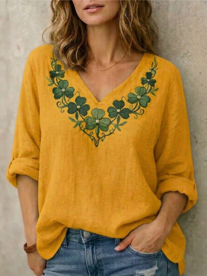Mila™ | Blusa con escote en V