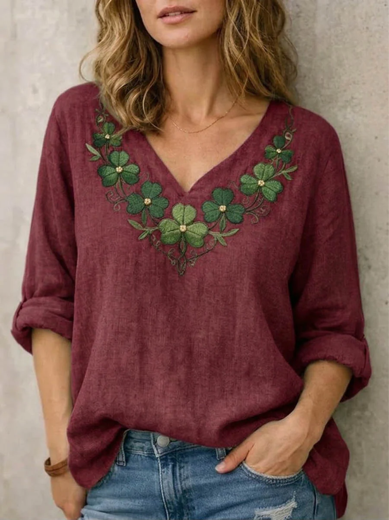 Mila™ | Blusa con escote en V